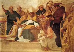 1509: The Desputa (detail), by Raphael