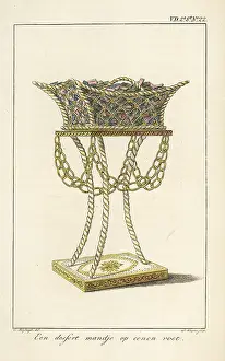 Interior Decoration: Dessert basket on a stand