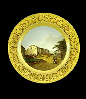 Apsley: Dessert plate depicting HQ at Vimiero