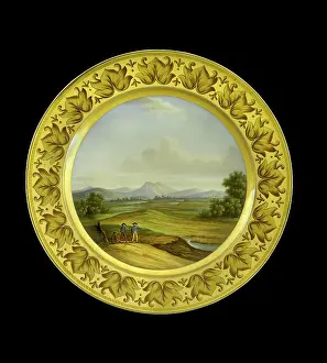 Talavera: Dessert plate depicting Talavera