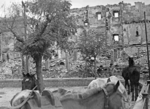 Shelling: Destroyed Alcazar of Toledo, 1936