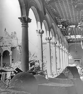 Shelling: Destroyed Alcazar of Toledo, 1936
