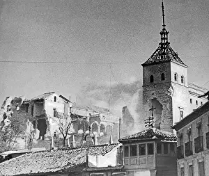 Shortly: Destroyed Alcazar of Toledo, 1936
