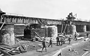 Opole: Destroyed bridge in Upper Silesia, 1921