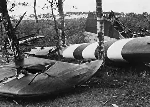 Downed: Destroyed British gliders during the airbone landing in