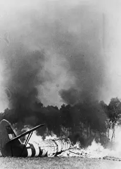Nijmegen: Destroyed British gliders during the airbone landing in