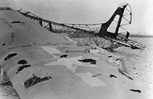Downed: Destroyed British gliders during the airbone landing in