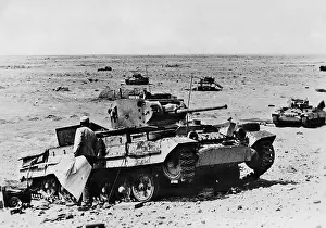 Matilda: Destroyed British tank at Acroma, 1942