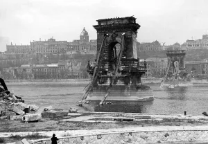Relentless: The destroyed Budapest after being captured by the Red A
