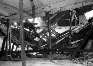 Buergerbraeukeller: The destroyed Buergerbraeukeller after Elser's assassina