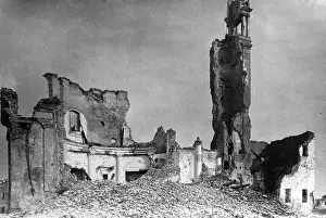 Michele: Destroyed church, 1918