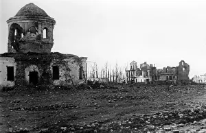 Theodor: Destroyed church in Kholm, 1942