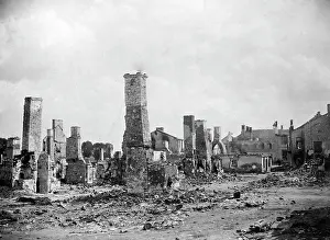 Orte: The destroyed city of Piaski in Poland, 1915