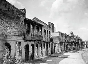 Orte: The destroyed city of Piaski in Poland, 1915