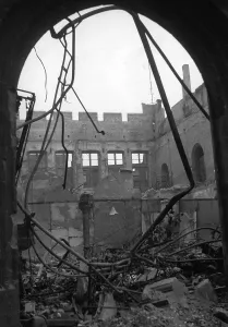 Rhine Westphalia: The destroyed Guerzenich in Cologne, 1943