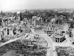 Distruction: Destroyed Hanover after end of war 1945