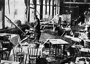 Bombarding: Destroyed hotel in Scarborough, 1915