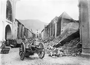 Mohammad: Destroyed houses in Kabul, 1929