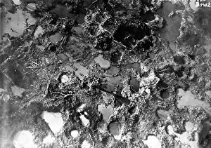 Ypres: Destroyed landscape in Flanders during the First World War