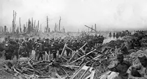 Arras: Destroyed landscape at the Western Front, 1917