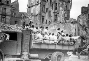 Raids: The destroyed Nantes, 1943