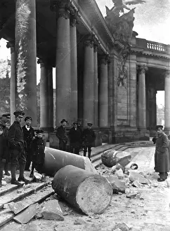 The destroyed National Kaiser Wilhelm Monument in Berlin
