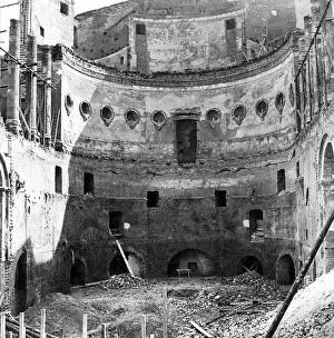 Klenze: The destroyed Odeon in Munich, 1944