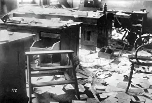 Ruhr: Destroyed payroll office of the Rheinstahl