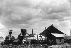 Withdrawal: Destroyed pit at Schakhty on the Eastern Front, 1942