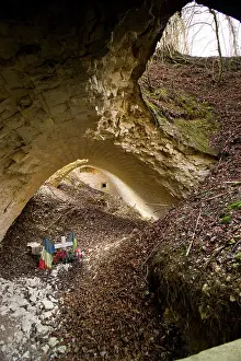 Forts: Destroyed powder store memorial, Troyon Fort, Verdun, France