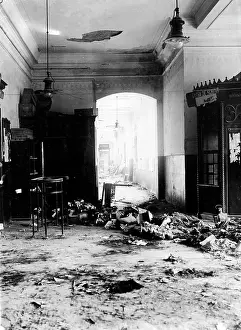Predeal: Destroyed station hall, 1916