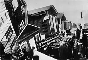 Strom: Destroyed summer houses after a storm