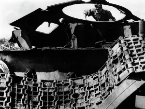 Boilers: Destroyed T-34 during the fighting around the Courland