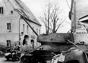 Dispatch: Destroyed T-34 during the fights in Silesia, 1945
