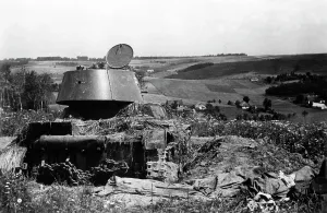German Soviet: Destroyed tank of the Red Army on the Eastern Front, 1941
