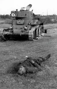 Losses: Destroyed tanks of the Red Army, 1941