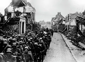 Bapaume: The destroyed town of Bapaume, 1918