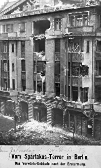 Recovered: The destroyed Vorwaerts building after the