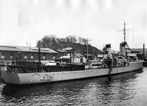 Hoisting: The destroyer Leberecht Maass, 1937