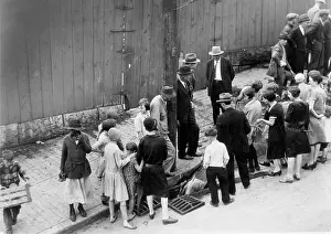 Underwood: Destroying alcohol during Prohibition, 1927