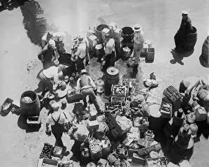 Sewer: Destruction of alcohol at the time of the Prohibition in the