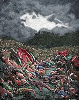Dore: The Destruction of the Armies of the Ammonites and Moabites