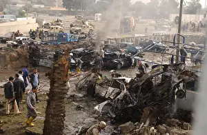 Detonated: Destruction caused by a car bomb detonated ?