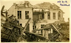 Nieppe: Destruction of Old District Railway Station, Bailleul