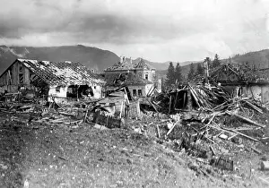 Predeal: Destruction in Predeal, 1916