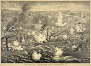 Life Boats: Destruction of Spanish fleet after it left Santiago