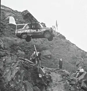 Brookland: Destruction Squad, flying car in quarry