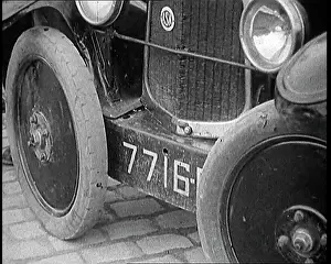 Sideways: Detailed Image of a Car Wheels Turning Sideways