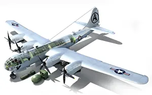 Bombers: Detailed view of the heavy bomber used during