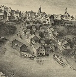 Tolls: Detailed view of the largest lock complex